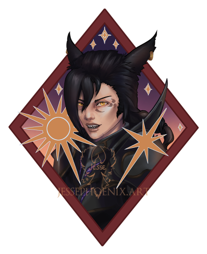 Mako sticker design (Final Fantasy XIV/OC)